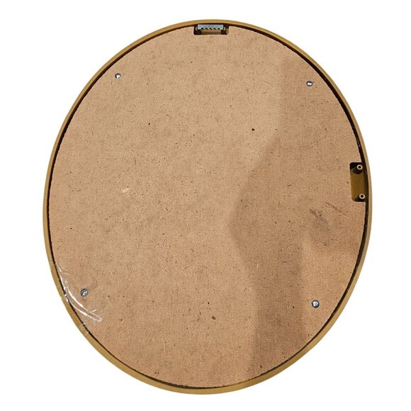 Victorian Style Oval Framed Floral Garden Scene Print With Gold Ornate Frame - Picture 7 of 11